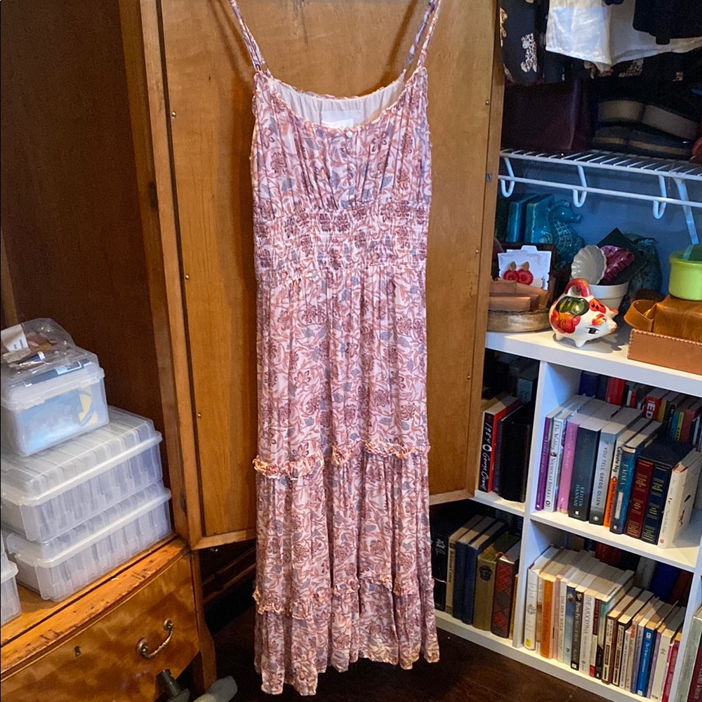 Elegant Pink Floral Dress